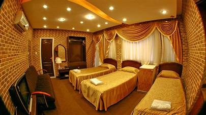 اتاق سه تخته هتل آپارتمان جام جم شیراز